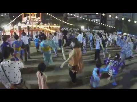 大江戸まつり 盆踊り大会 2017 中央区 『バハマママ』〜『これが大江戸の盆ダンス』 【GoPro】