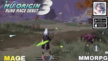 Mu origin 3 Rune mage Debut Gameplay New Class Mage  Best MMORPG 2023