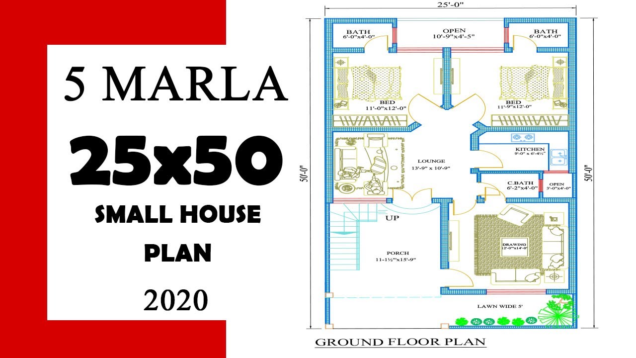 real time architect, 25x50 house plan, 5 marla house map, 2 bhk home desi.....