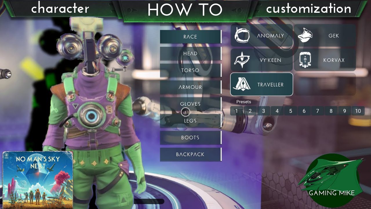 No Man's Sky NEXT | Character Customization | All Options Available on