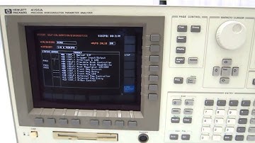 HP 4156A PRECISION SEMICONDUCTOR PARAMETER ANALYZER