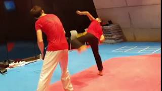 Practice 1 Taekwondo Kicking Combination - Jaouad Achab