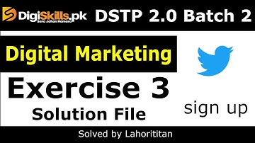 Digiskills Digital Marketing exercise 3 Batch 2.0 2022 Digital Marketing hands on exercise 3 Batch 2