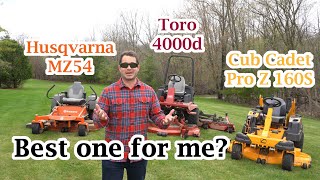 ✅ Best Large Property Zero Turn Mower - What Size Deck, Levers or Steering Wheel - Owner Review