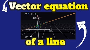Introduction to the vector equation of a line in a 3D coordinate system,  direction vector