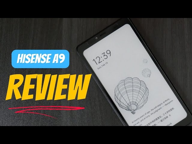 Hisense A9 Review // The Best E-ink Phone! - YouTube