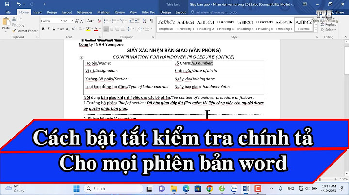 Cách sữa lỗi chính tả trong word 2010 năm 2024