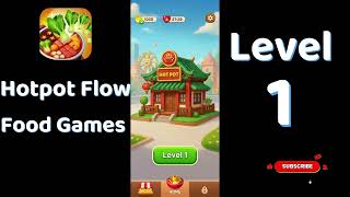 🍲 Hotpot Flow Level 1 Walkthrough | Food Games | Go Answer screenshot 1