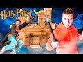 24 Hour BOX FORT Harry Potter!! Magic, Potions, Quidditch & 3:00AM SCARY Monster