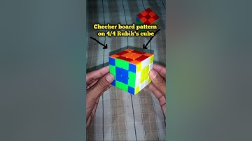 “How to Make Checkerboard Pattern on 4x4 Rubik’s Cube😱#shorts #trending #viral #cube