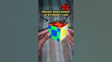 “How to Make Checkerboard Pattern on 4x4 Rubik’s Cube😱#shorts #trending #viral #cube