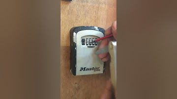 Hoe veilig is een masterlock sleutel kluisje ik heb 1:30 min nodig