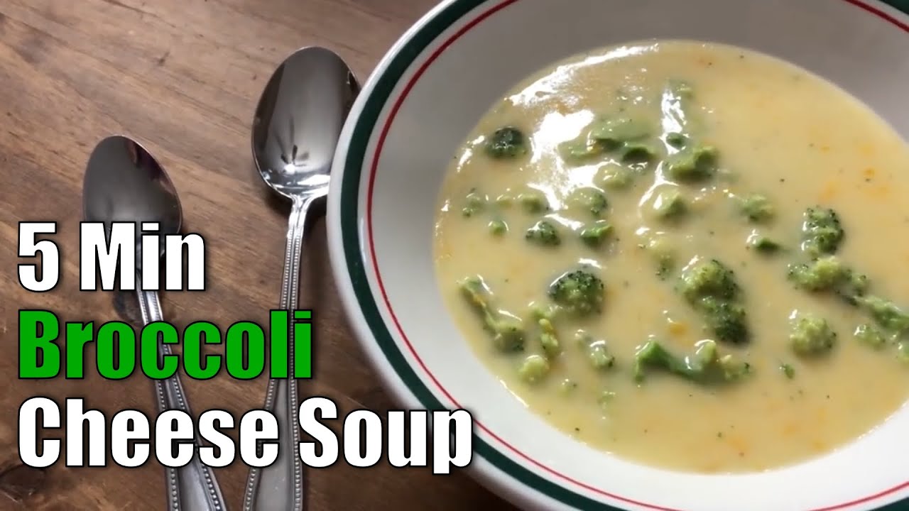 5 Min Broccoli Cheese Soup YouTube