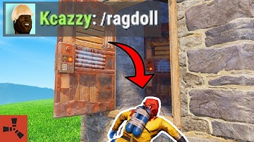 Ragdolling Toxic Players Using Mushrooms - Rust Admin Trolling