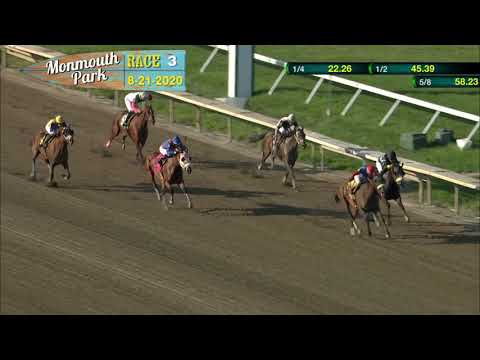 video thumbnail for MONMOUTH PARK 08-21-20 RACE 3