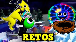 RETOS en RAINBOW FRIENDS 2 ROBLOX Momentos Divertidos: Trolenado a Blue 🤣