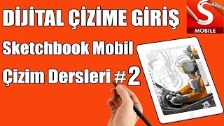 Introduction to Digital Drawing - Drawing App Sketchbook Tutorials / How to use Sketchbook # 2