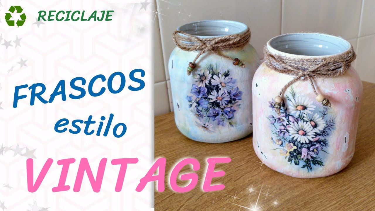 Ideas para decorar con botellas y tarros de cristal. DIY