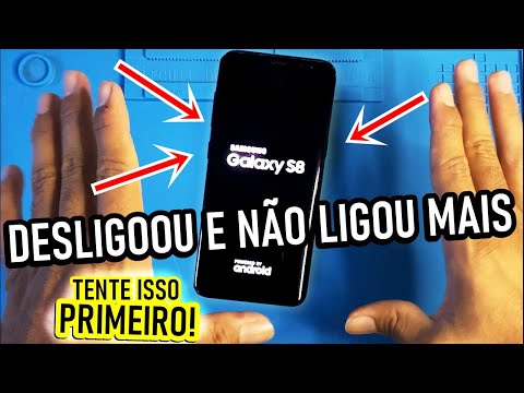 Vídeo: Onde está o botão liga / desliga no Galaxy s8?