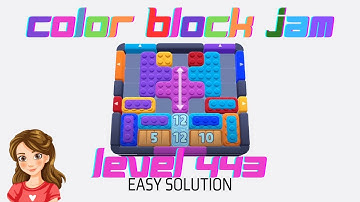 Color Block Jam Level 443 Solution Walkthrough