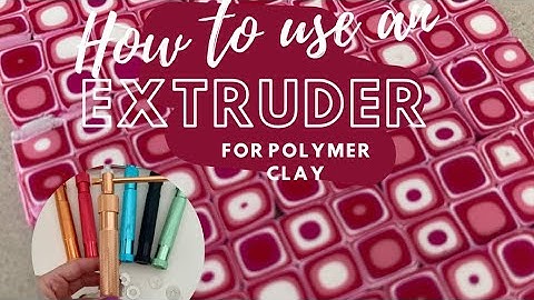 How to use an extruder for polymer clay plus 6 bonus simple projects!