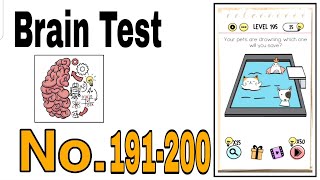 Brain Test Level 191 - 200 Walkthrough Solution / The Games