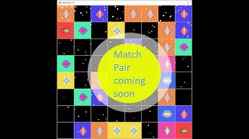 How to make a match pair game with Python - v. 1.6
