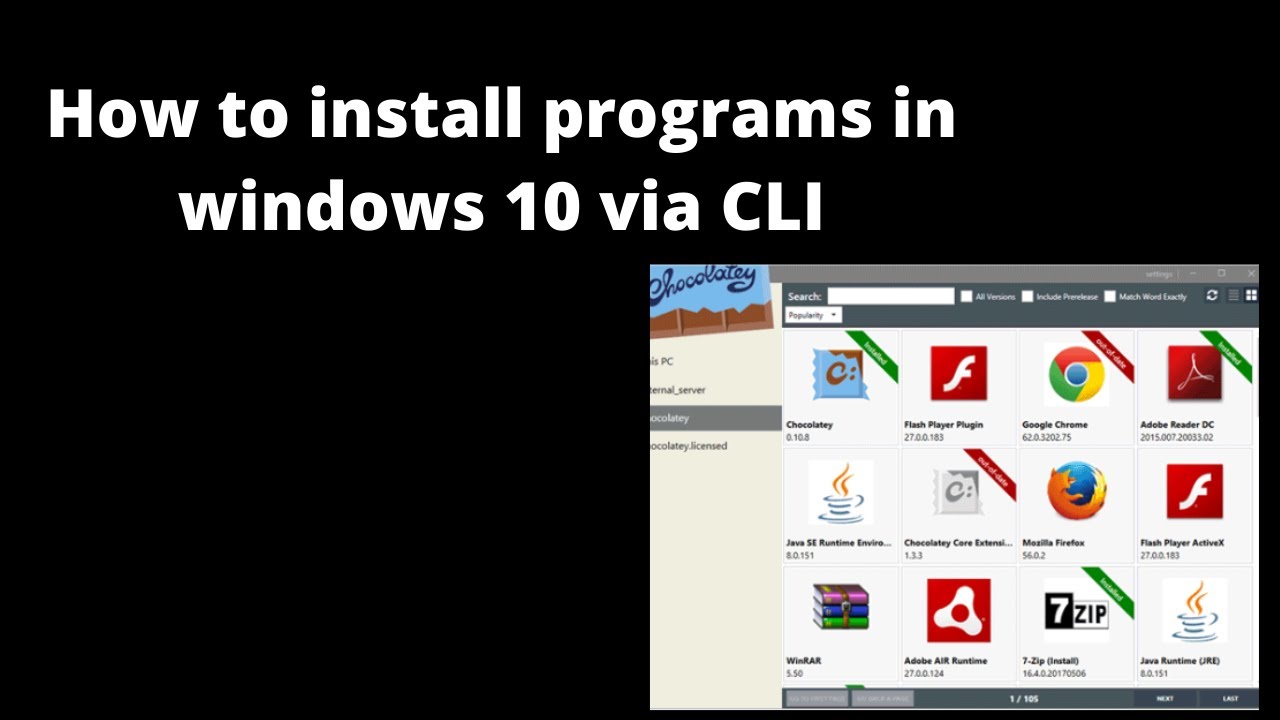 How to Install Programs in Windows 10 via CLI. #windows10 - YouTube