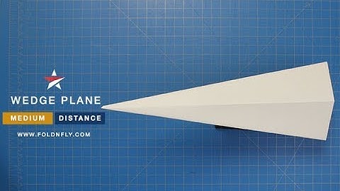 ✈ A Unique and Fun Paper Plane - Wedge Plane - Fold 