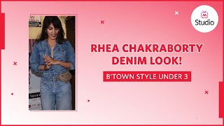 Denim-On-Denim Look Ft. Rhea Chakraborty Btown Style Under 3 Minutes - Myntra Studio