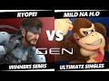 GEN 4.0 TOP 8 - Mild Na H.O (Donkey Kong) Vs. Ryopei (Snake) Smash Ultimate - SSBU
