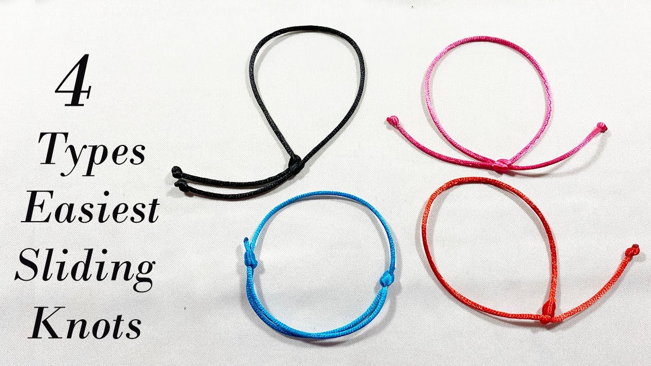 Sliding Knots Made Easy Step by Step Tutorial How to Make a Adjustable Bracelet with Slide Knots