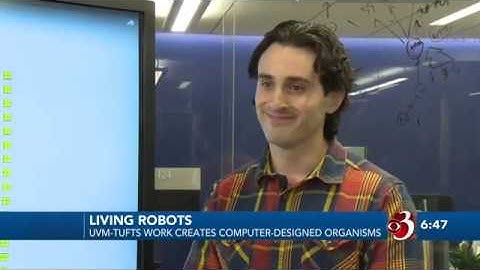 WCAX-TV (CBS 3): UVM researchers develop tiny living robots