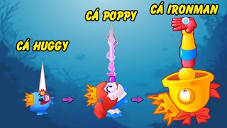 Trở thành Cá Huggy, Poppy... đại náo biển cả trong game moblie Fish.io | GHTG screenshot 3