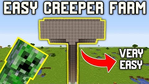 EASY CREEPER/GUNPOWDER FARM In Minecraft 1.16+ (Tutorial)