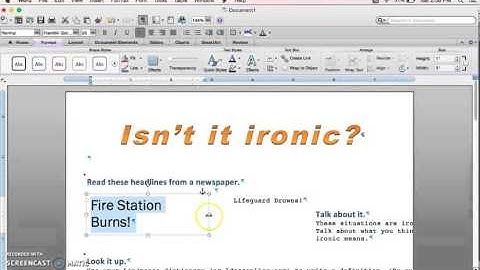 Microsoft Word Screencast Part 1 Bridget Green