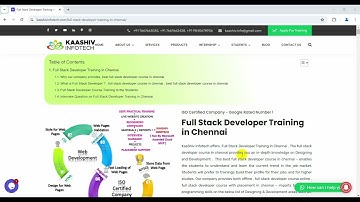 kaashiv Venkat | HTML Introduction | .net full stack developer course #kaashivinfotechreviews