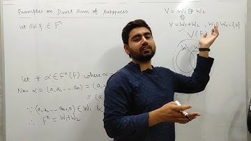 Examples on Direct Sum of Subspaces