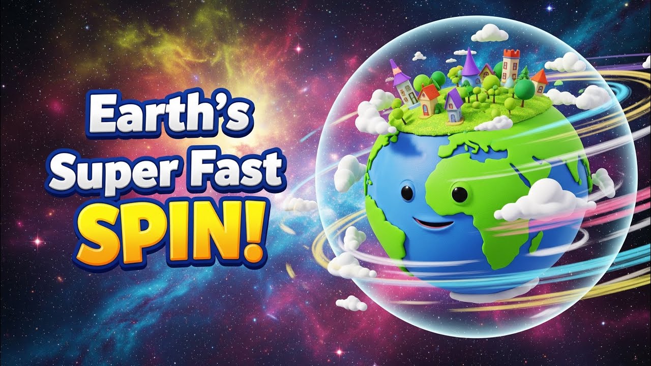 Why Can't We Feel Earth's 1,000 MPH Spin? 🌎 Here's Why! | Fun Science Lesson for Kids!