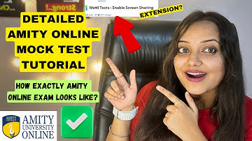 How AMITY Online Examination Process Actually Work 🔥? LIVE MOCK /SAMPLE TEST TUTORIAL✅