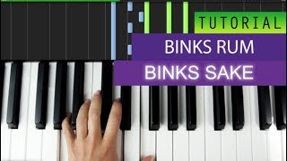 Binks Rum - Binks Sake - Piano Tutorial + MIDI Download