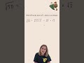 Simplifying surds