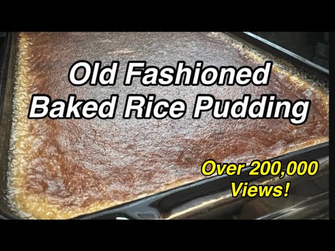 Old Fashioned Baked Rice Pudding | Twisted Mikes