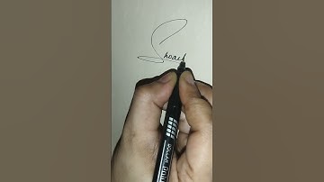 SHOAIB Name Signature Style #Shorts #signaturestyles #writingskills #signature #calligraphy