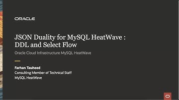 JSON Duality for MySQL HeatWave: DDL and Select Flow