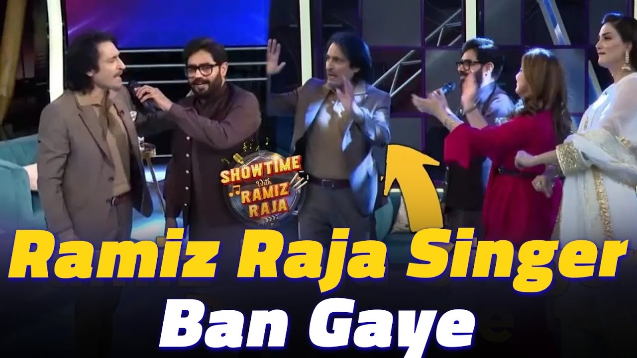 Singer Ram Raja Ramiz Raja Became Singer, Sang The Song | 'Showtime' With Ramiz Raja ...