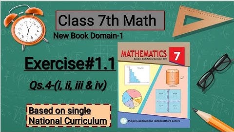 Class 7th Math new book unit.1 Exercise 1.1 question 4(i_iv)-Comparing the decimal numbers#edexmy