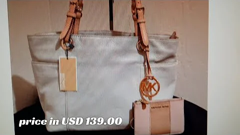 Michael Kors/ JetSet Pebbled  Top Zip Tote Shoulde...