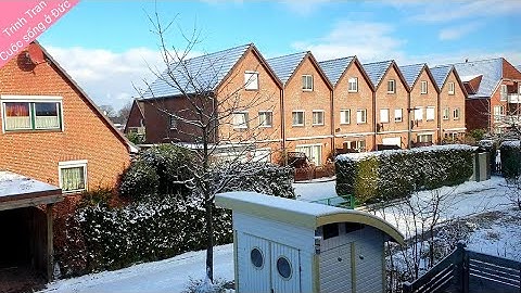 Ngắm tuyết trắng xóa | Winter snow | Schneefall | Mùa đông ở Đức | Cuộc sống thôn quê ở Đức #219