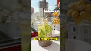 Detox hạt chia chanh dưa leo giảm cân dáng đẹp